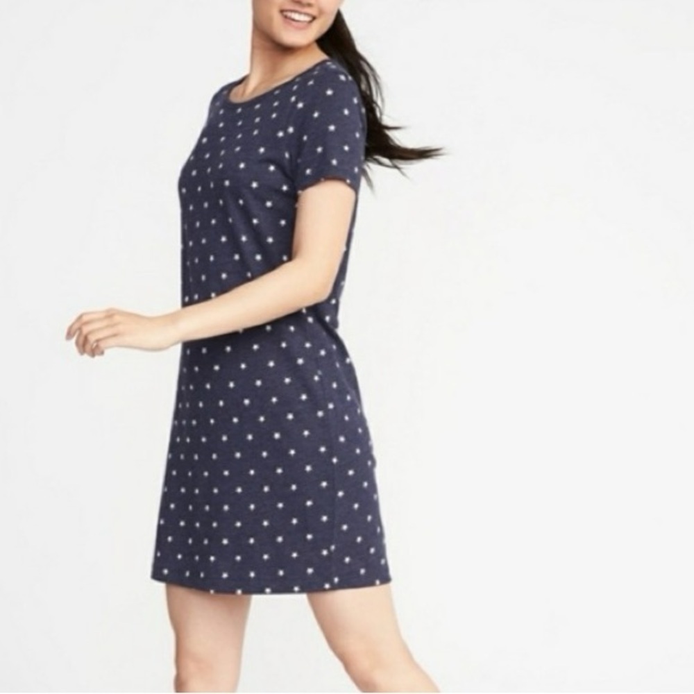 Old‎ Navy blue and pink stars tshirt dress